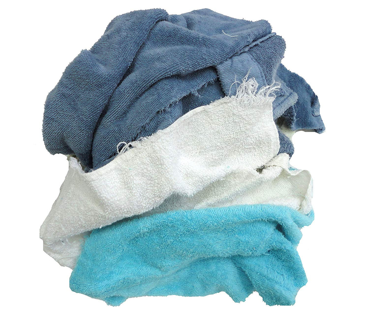Terry Cloth Cleaning Rags Blue 12x12