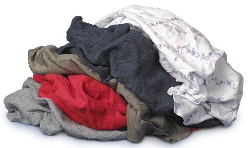 Pro-Clean Basics Reclaimed:  Pre-Washed Recycled/Reclaimed Colored T-Shirt Rags