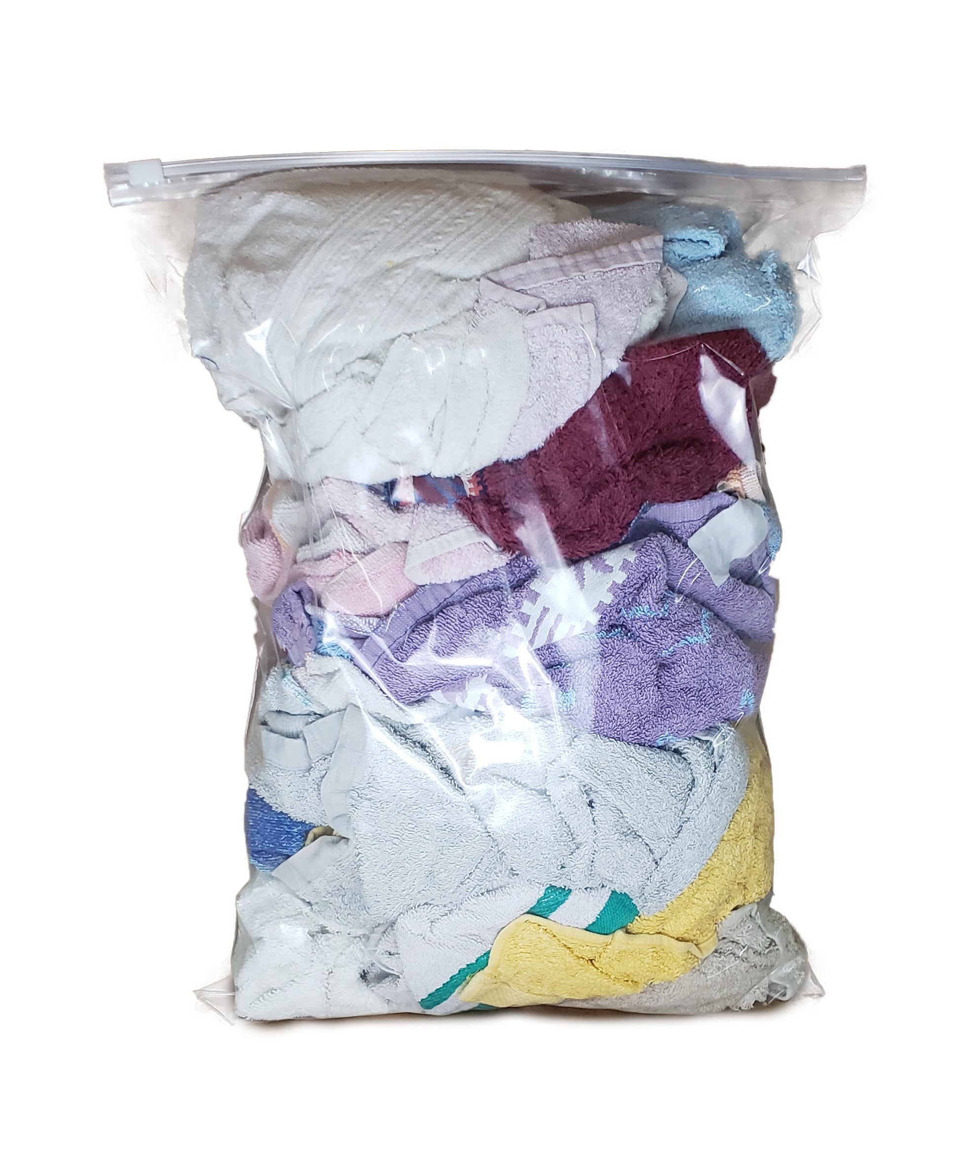 Pro-Clean Basics A99604 Recycled Cloth Rags, 4 lb. Bag, Colored