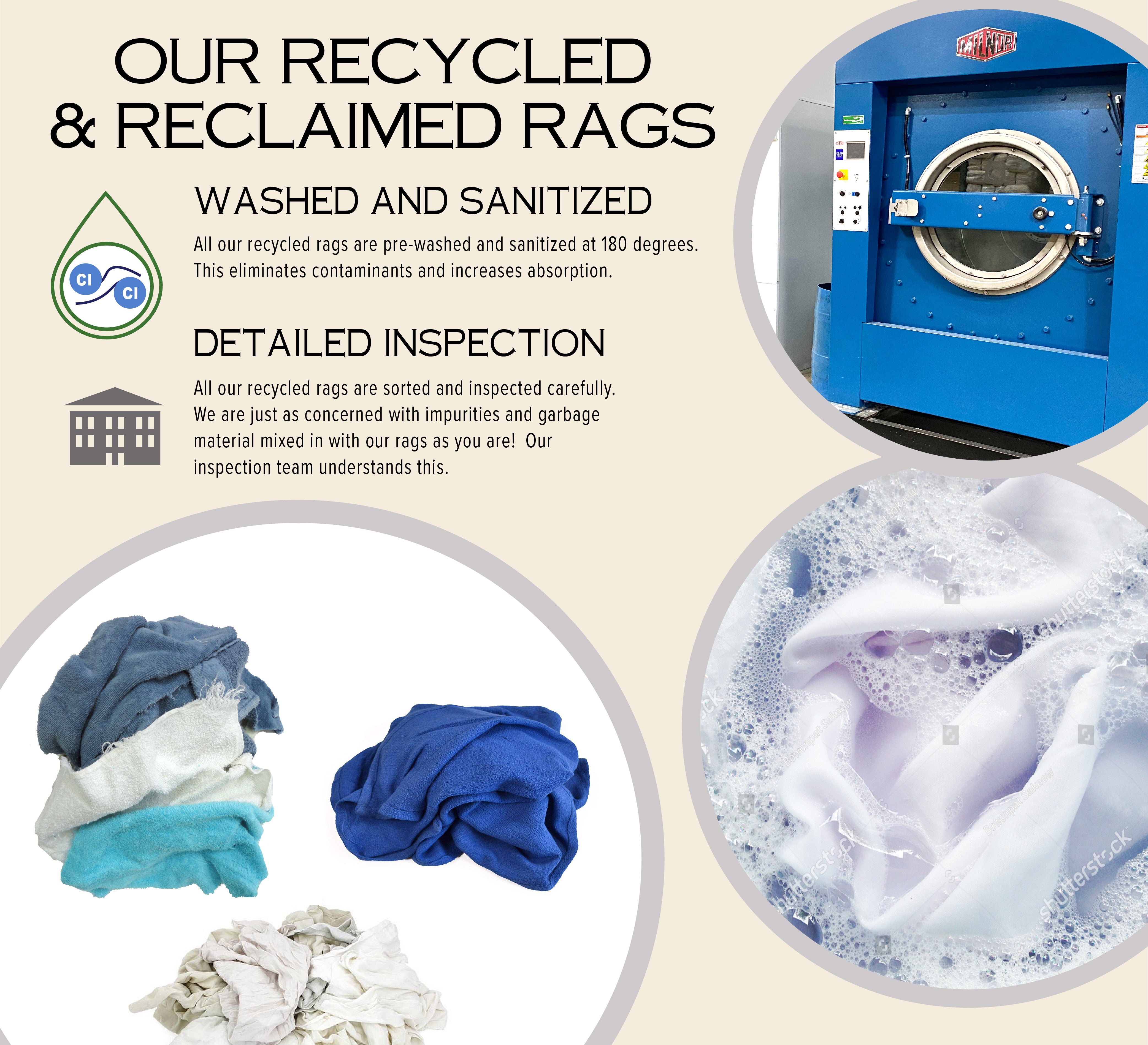 Bulk Industrial Shop Rags - Budget-Friendly | Now Linens