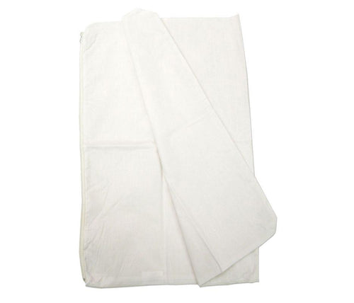 White Poly-Cotton Pillow Protector