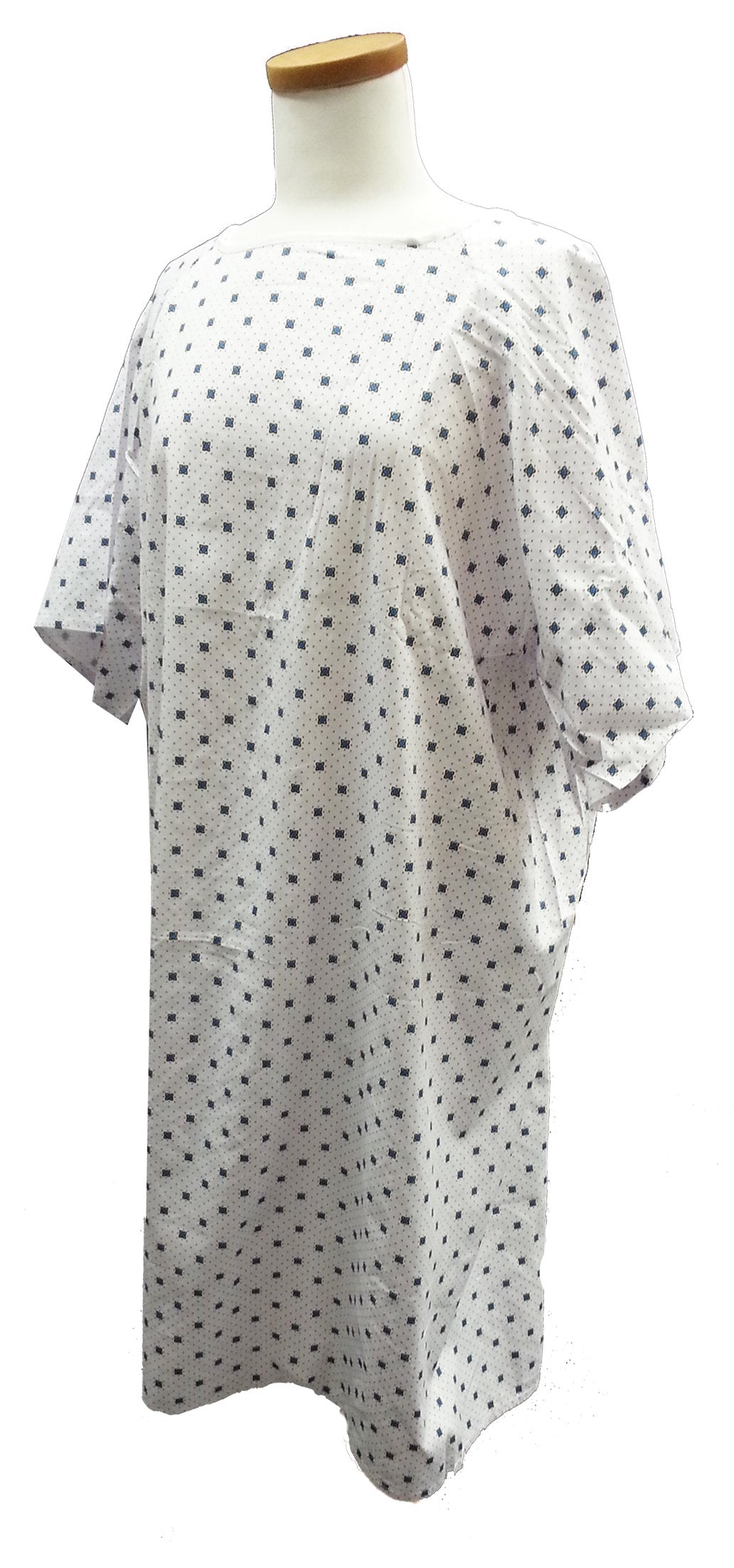 Patient Gown Pattern Texture Premium Patient Gown | Large | Back 62