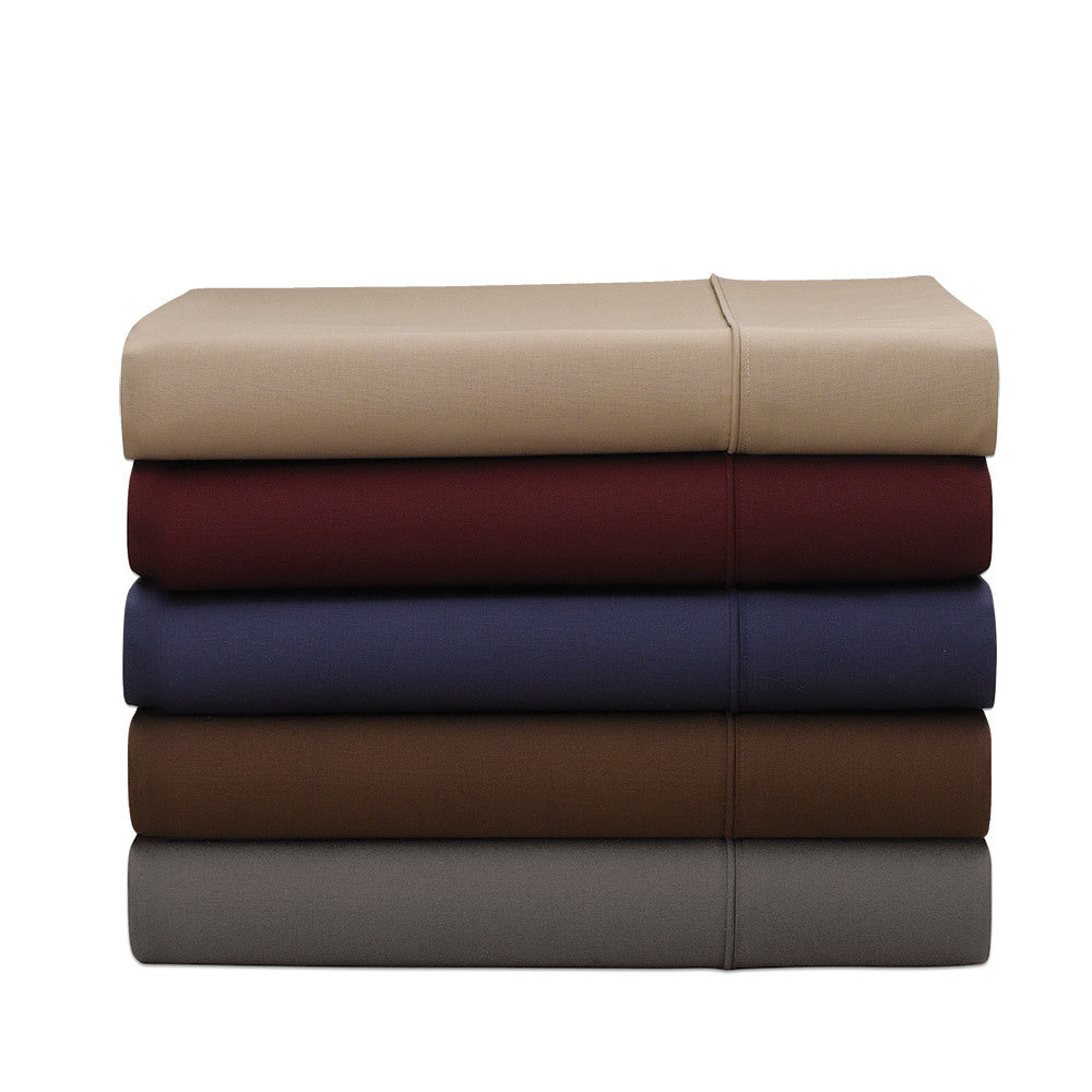 Tan, red, blue brown  and gray pillowcases